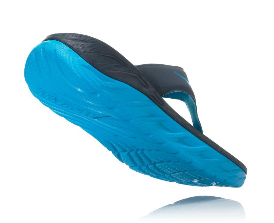 Sandálias Hoka One One Feminino Azul Marinho - Ora Recovery Flip - 978-VJSYON